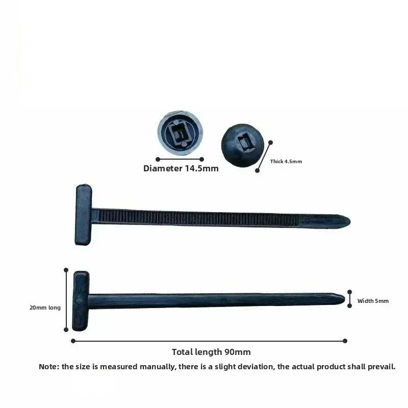 Cable Ties Buckle Auto Fastener Screw Replacement Clip Car Fenders Trunk