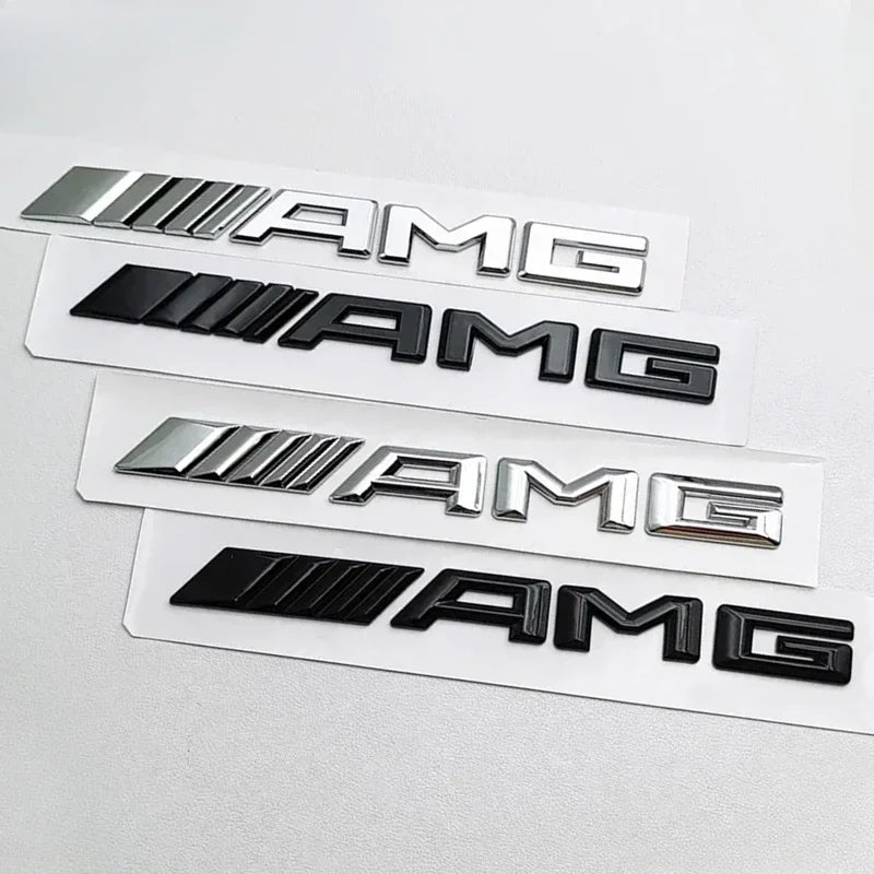 TURBO AMG 3D ABS Glossy Black Car Trunk Badge Logo For Mercedes Benz W204