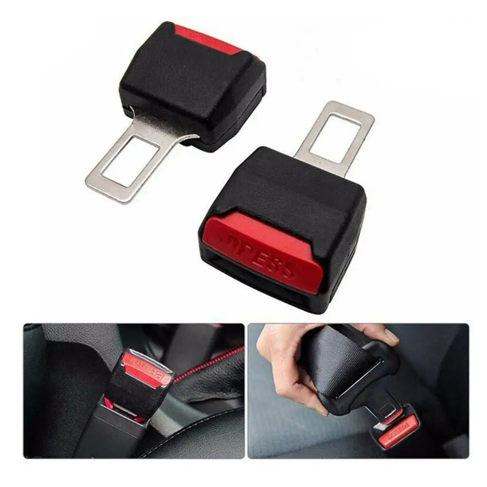 2 PCS Car Seat Belt Clip Extender Safety Seatbelt Lock Buckle Plug Thick
