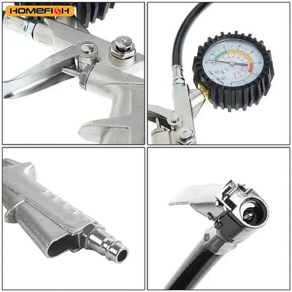 220PSI Car Motorcycle Multifunctional Tire Air Pressure Monitoring Gauge