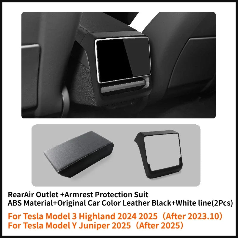 Rear Air Vent Cover for Tesla Model 3 Highland Model Y Juniper Center