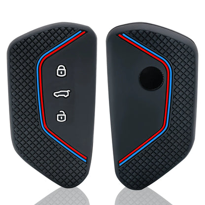 Silicone Car Key Fob Chain Case Cover For Vw Golf 8 Id.3 Id.4 Id.7 Id.buzz