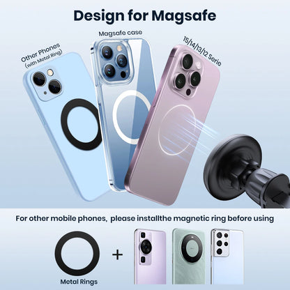 TOPK MagSafe Car Phone Holder Magnetism Single-Hand Operation Metal Hook