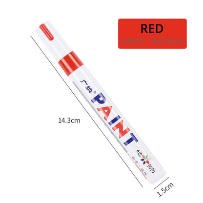 1pcs White Waterproof Cars Wheel Tire Oily Mark Pen Auto Rubber Tyre Paint