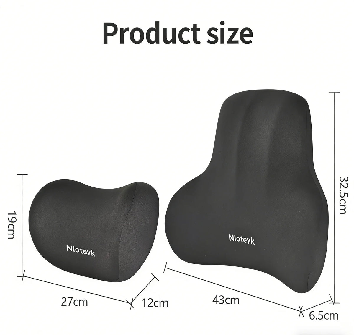 Memory Foam Car Neck Cushion Car Lumbar Support For Car Supplies Neck