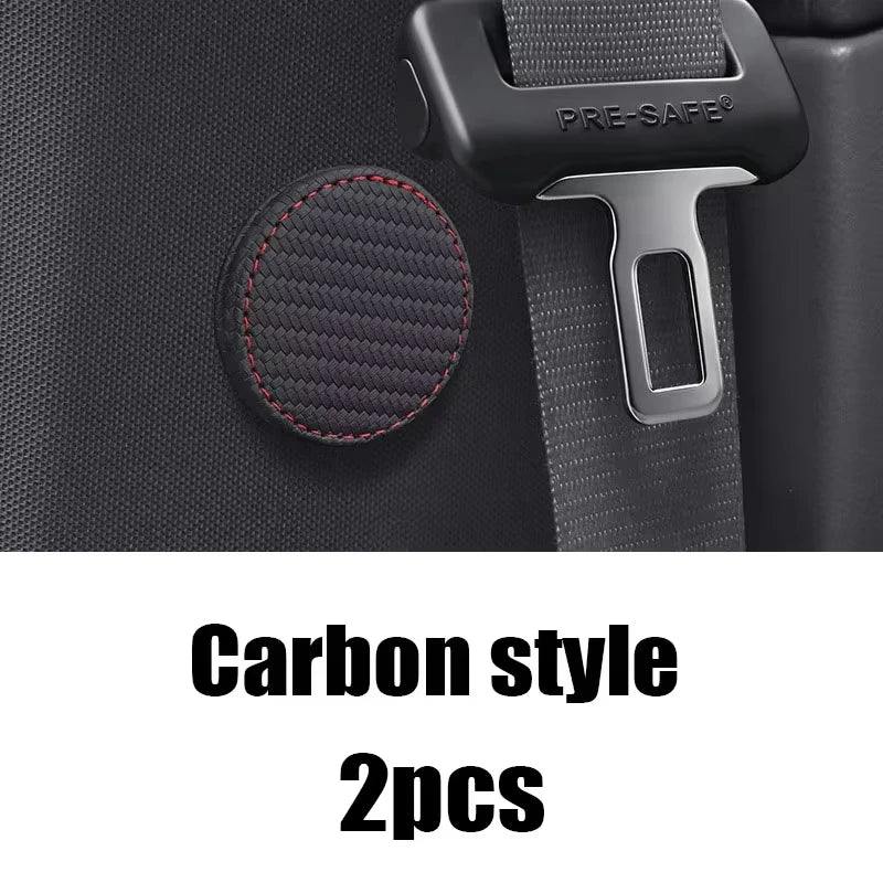 Magnetic Car Seat Belt Holder PU Leather SeatBelt Non-slip Spacing Limiter