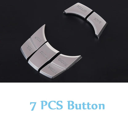 Car Multimedia Buttons Cover Stickers Knob Cover For BMW 1 3 5 Series X3 X5