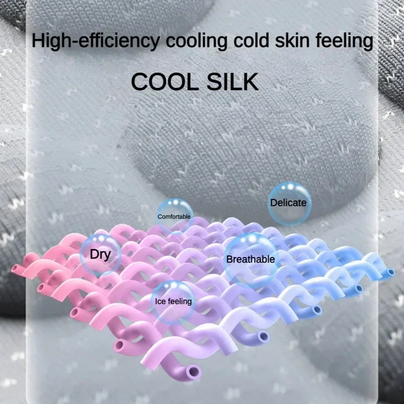 Car Cushion Summer Cool Cushion Ice Silk Seat Cover Cars Cushion Seasonal