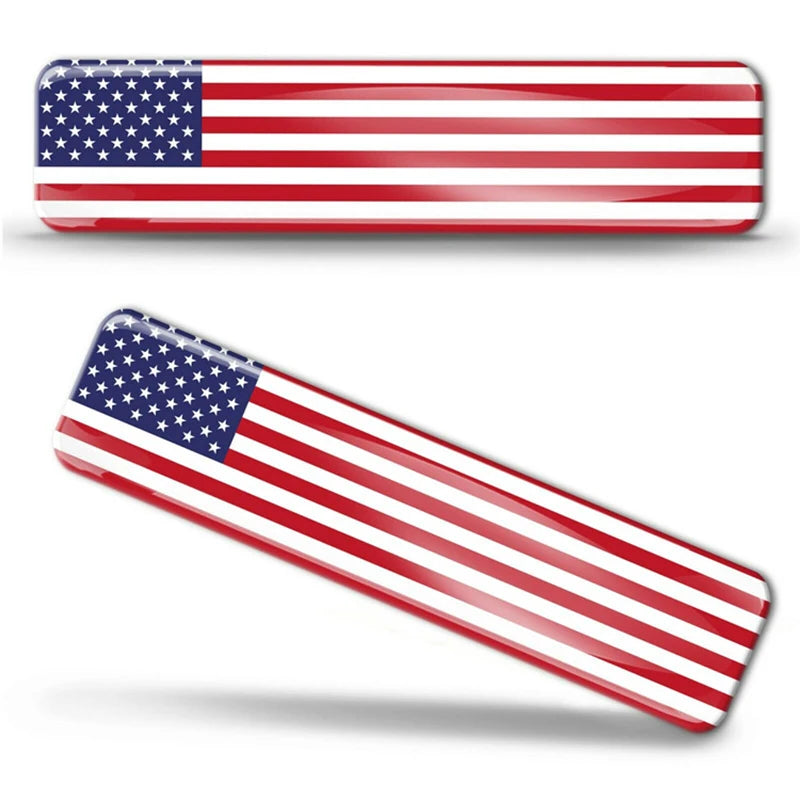 3D Reflective National Flag Sticker Motorcycle Car Decal British Italy USA