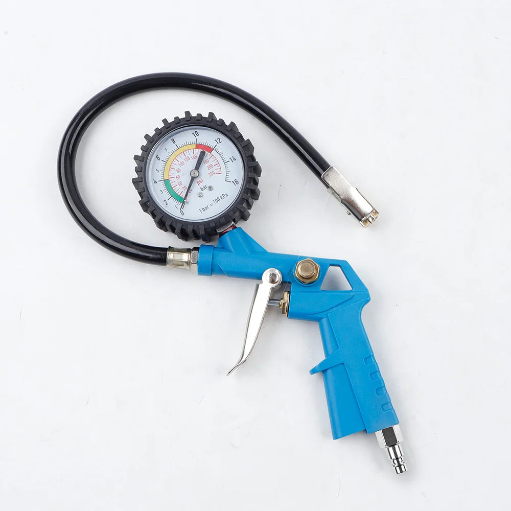 EU Interface Tire Pressure Gauge For Car Motorcycle SUV Inflator Pumps Tire