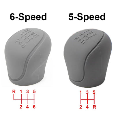 Manual 5 / 6 Speed Car Silicone Gear Shift Knob Cover Gear Shift Non-Slip