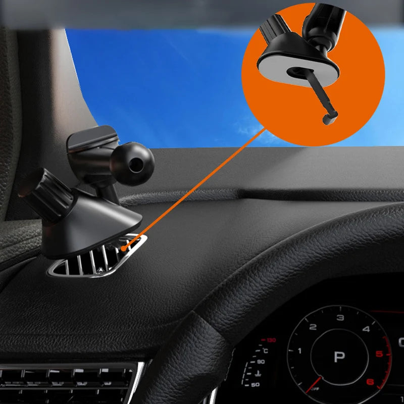 17mm Ball Head for Car Air Vent Clip Phone Mount 360 Degree Rotable Car Air