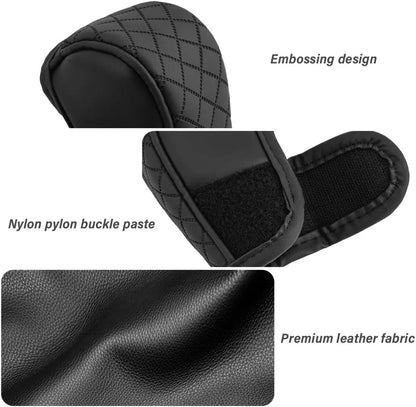 1pc Car Gear Shift Knob Cover PU Leather Non-Slip Auto Parts Protective