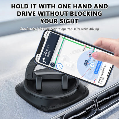 SEAMETAL Dashboard Car Phone Holder Anti Slip Stable Phone Mount Head-Up