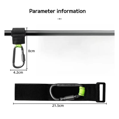 2PCS Heavy Duty Aluminium Alloy Hooks Multi-functional Solid Thick for