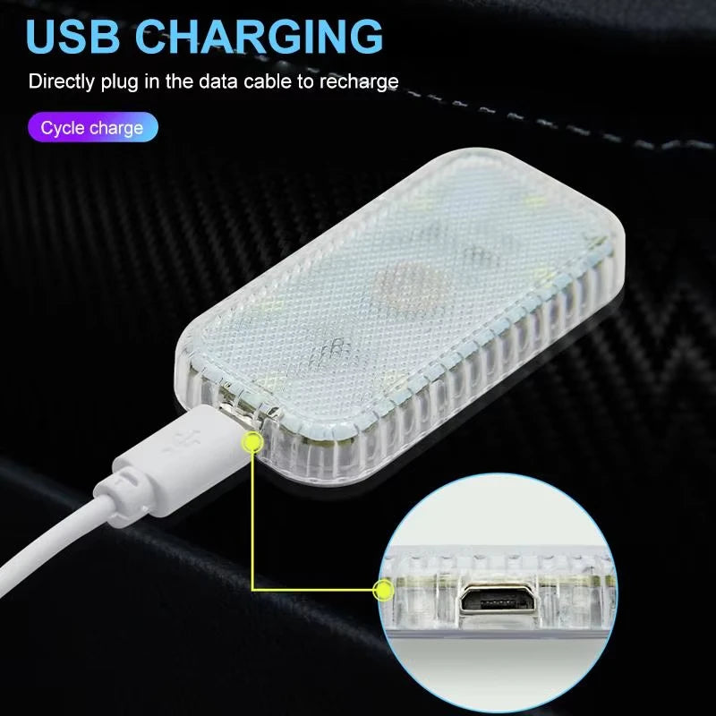 LED Touch Light Mini Wireless Car Interior Lighting Auto Roof Ceiling