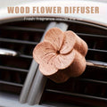 DIY fragrance No perfume wooden flower diffuser vent clip ornament car air