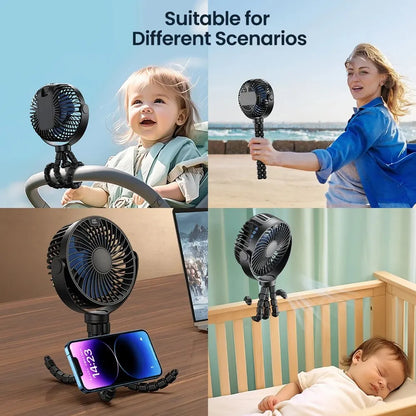 5000mah Rechargeable Mini Fan