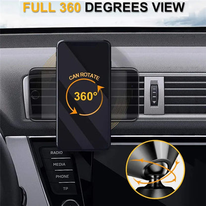 Magnetic Phone Holder Car Mount With Car Air Vent Clip Cellphone Mount