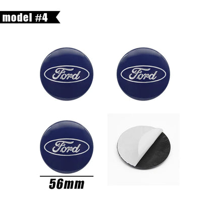 4Pcs 56mm 60mm 54mm Car Wheel Center Hub Cap Rim Cover Stickers For Ford