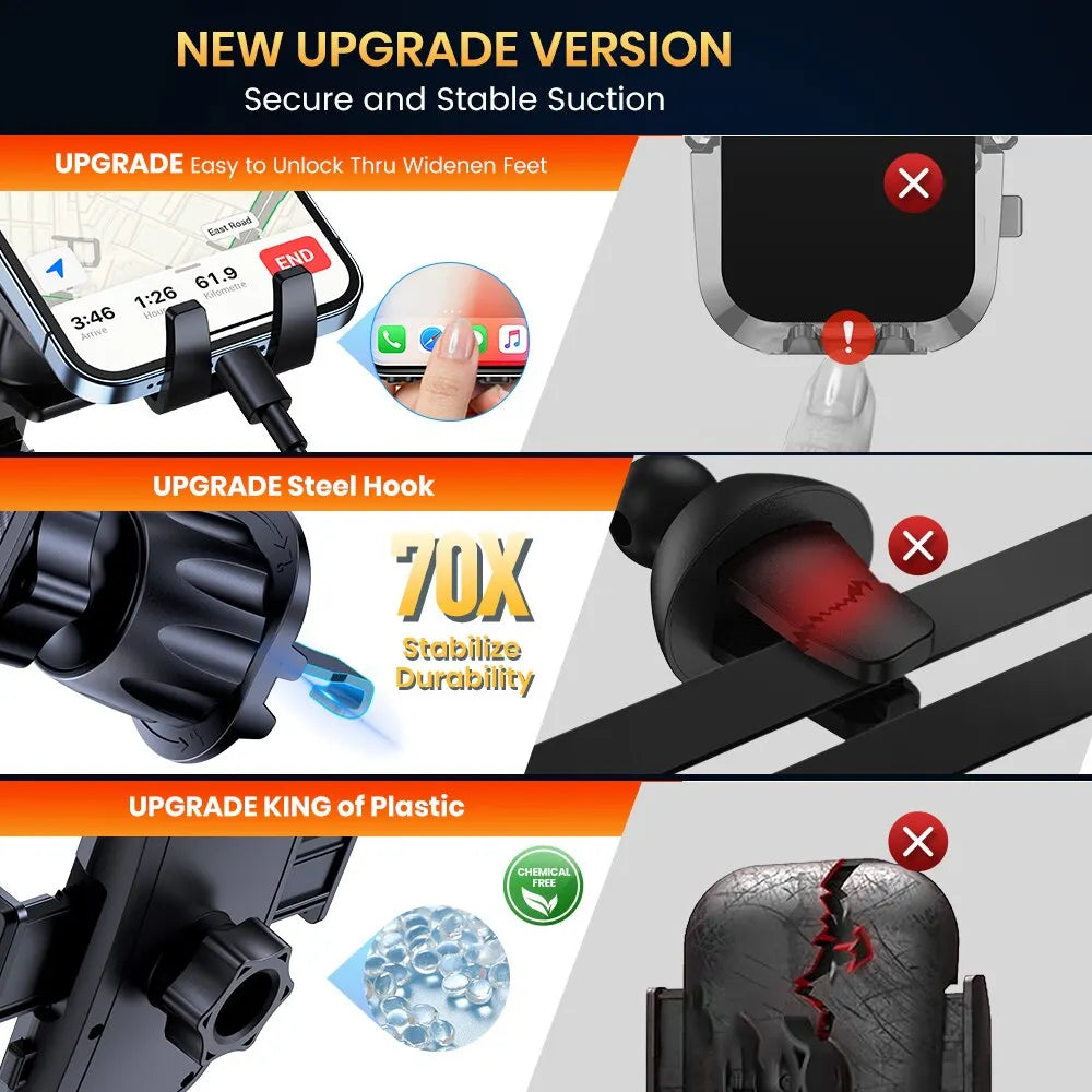TOPK Car Phone Holder Air Vent Car Phone Holder Mount 360 Rotation