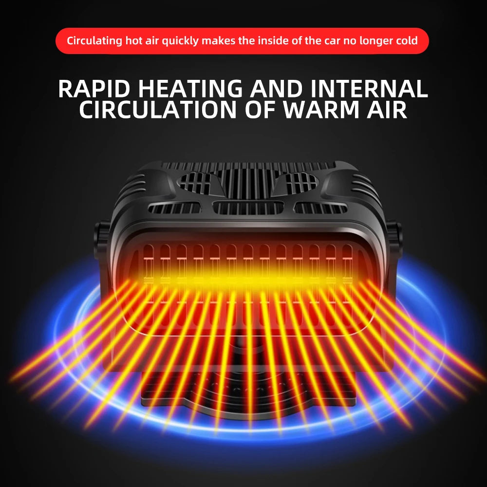 2 IN 1 Car Cooling & Heater Fan 12V 120W 24V 200W Auto Windshield Anti-Fog