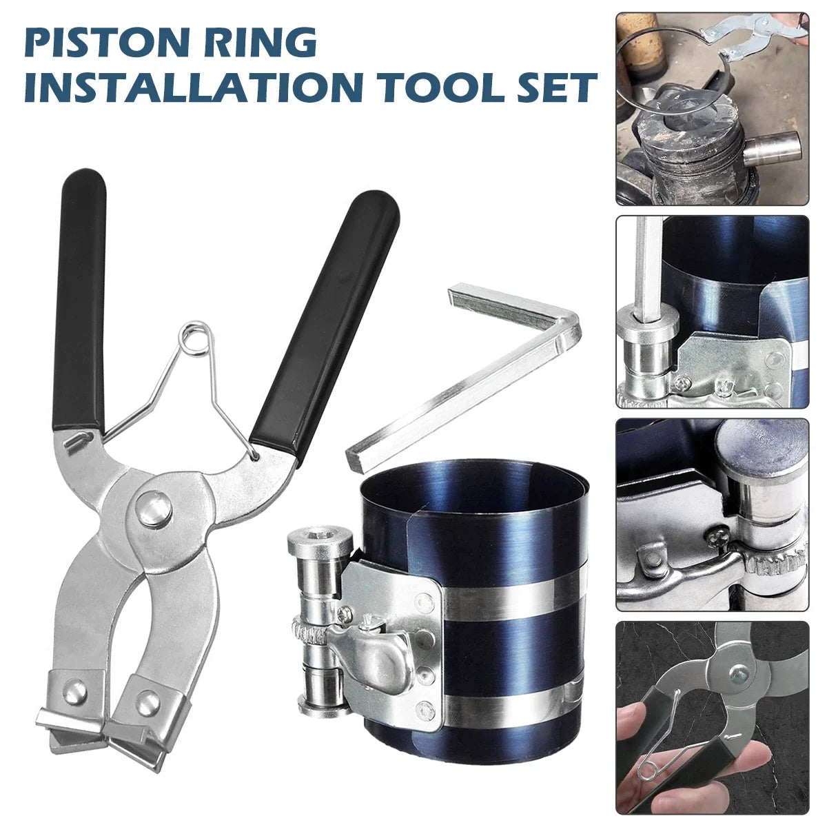 Piston Ring Installer Piston Ring Plier 53-175mm Piston Ring Compressor