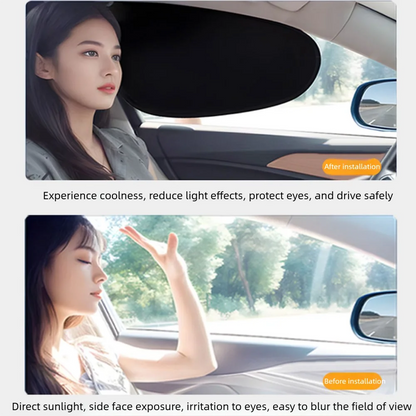 Summer Electrostatic Sun Visor for Car Side Window 4-Layer Sun Shade