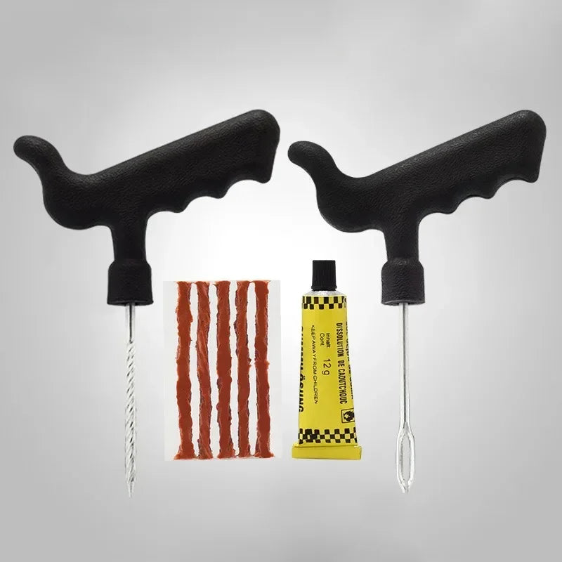 5-50Pcs Car Tire Repair Tool Kit with Rubber Strip Tubeless Tyre Puncture