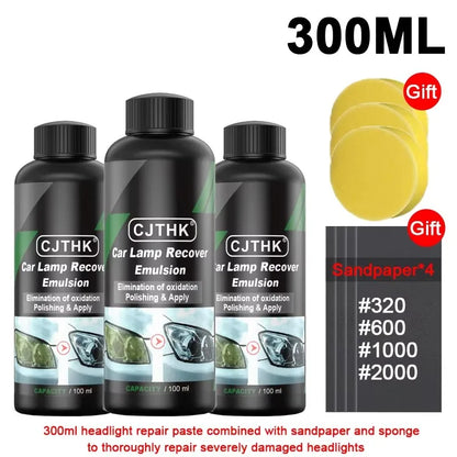 Car Headlight Restoration Polishing Kits Headlamp Scratch Remover Repair