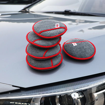 AUTOBIGHT 2/5/10 Pcs Car Waxing Sponge Polish Applicator Pads 5 Inch Fiber