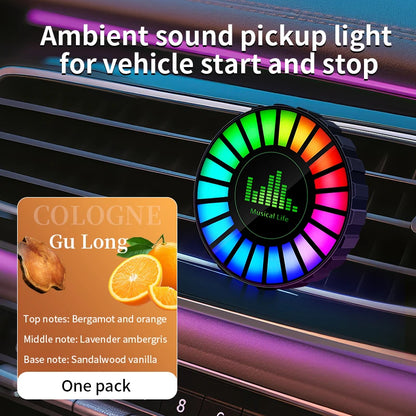Car USB 5V Interior Air Outlet Aromatherapy Round Pickup Lamp RGB Colorful
