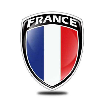 3D Reflective Flag Sticker Motorcycle Parts Car Decal UK Italy France
