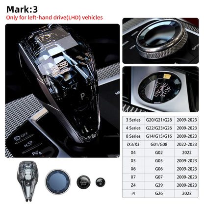 4pcs/Set Crystal Gear Shift Knob Lever For BMW G20 G21 IX3 G08 X3 G01 X6