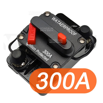 Car Audio System 20A To 300A Manual Reset Waterproof Marine Circuit Breaker