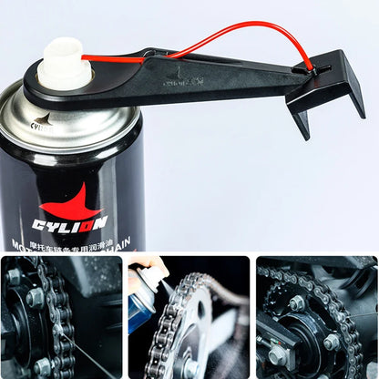 1/2PCS Motorcycle Chain Oiler Spray Lube Oiler Tool Mess-Free Chain Wax