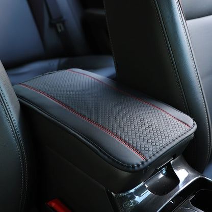 1 PU Comfortable Embossed Waterproof Anti-fouling Car Armrest Cushion