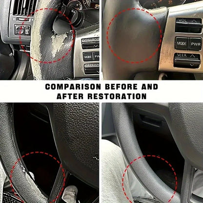 Car Plastic & Leather Restoring Wax with Gloss Finish