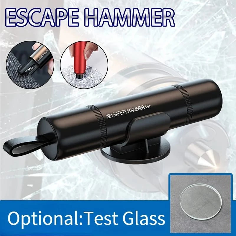 2 In 1 Car Safety Hammer Emergency Glass Breaker Cut The Seat Belt High