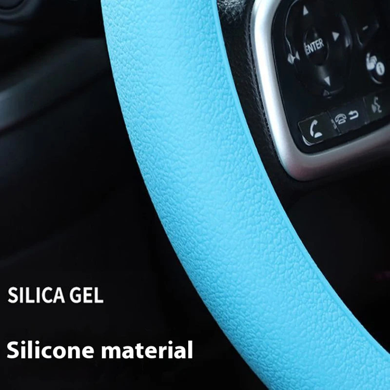 Car Steering Wheel Cover Anti-slip Protective Cover Soft And Odorless