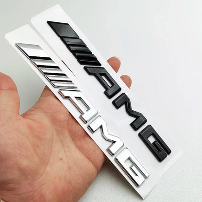 TURBO AMG 3D ABS Glossy Black Car Trunk Badge Logo For Mercedes Benz W204