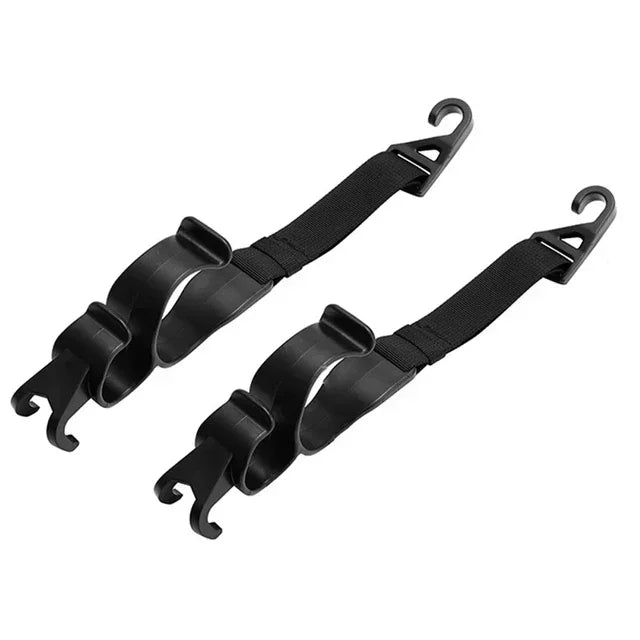 2pcs Car Trunk Storage Hook For Bag Umbrella Fishing Rod Holder Seat Back