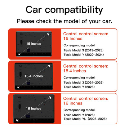 YZ Tempered Glass Film Protector For Tesla Model 3/Y/YL Highland Juniper