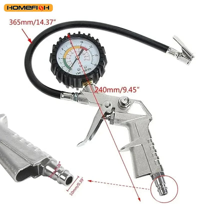 220PSI Car Motorcycle Multifunctional Tire Air Pressure Monitoring Gauge