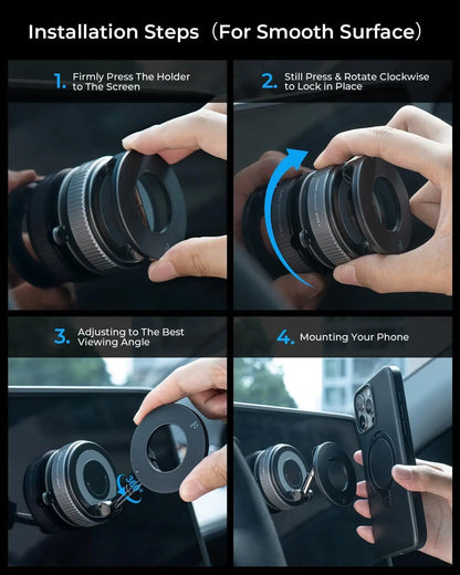Magnetic Suction Cup 360° Car Phone Holder