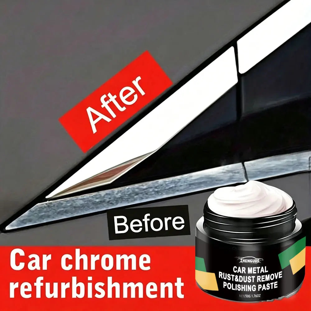 Car Rust Restoration Paste for Chrome Parts of Auto Rust And Fading on Car