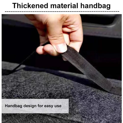 1PC Dark Gray Car Felt Storage Box Car Storage Bag Enlarged and Thickened