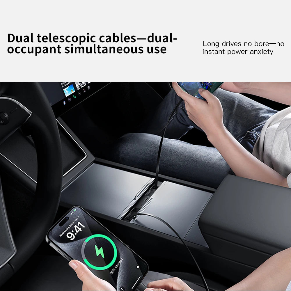 YZ For Tesla Model 3/Y/YL Highland Juniper 2025 45W Quick Charger Expansion