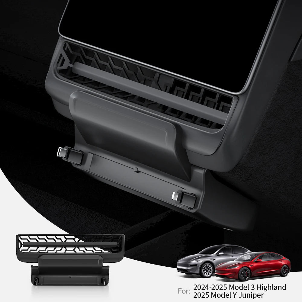 YZ For Tesla Model 3/Y Highland Juniper Rear Air Vent 27W Quick Charger USB