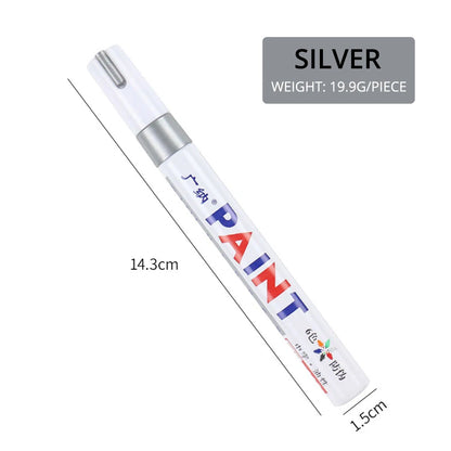 1pcs White Waterproof Cars Wheel Tire Oily Mark Pen Auto Rubber Tyre Paint